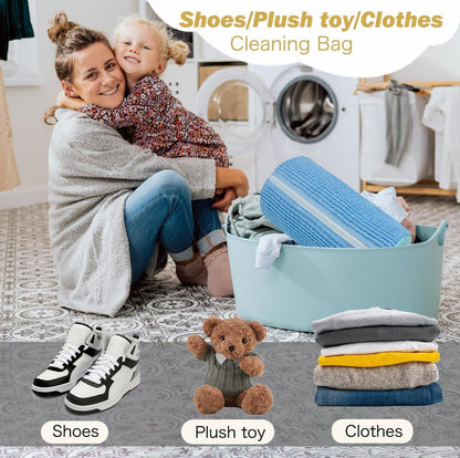 Shoe Washing Machine Bag,Laundry Shoe Bag for Washer and Dryer,Reusable Shoe Cleaning Bag for Sneakers,Tennis Shoes,With Self-locking Zipper, Microfiber Inside,Include Shoe Bag (Pro Yellow)