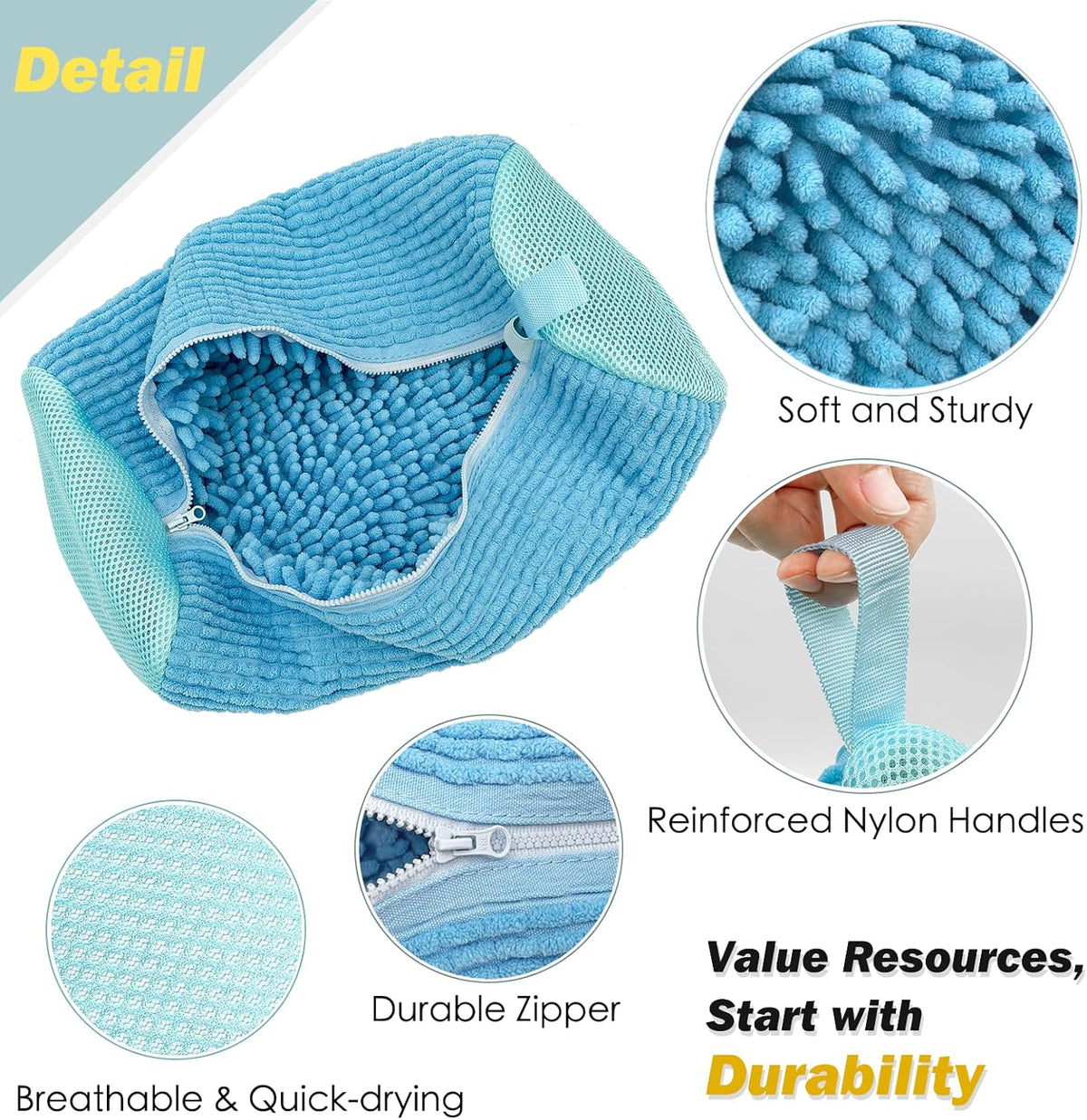 Shoe Washing Machine Bag,Laundry Shoe Bag for Washer and Dryer,Reusable Shoe Cleaning Bag for Sneakers,Tennis Shoes,With Self-locking Zipper, Microfiber Inside,Include Shoe Bag (Pro Yellow)
