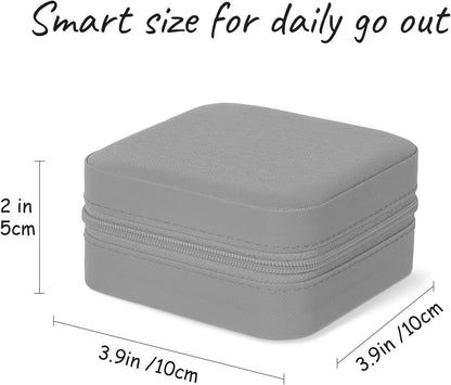 Travel Jewelry Case Small Jewelry Box Jewelry Organizer Storage Case Portable PU Leather Mini Jewelry Travel Case for Girls Womens Earring, Necklace, Rings,Bracelets