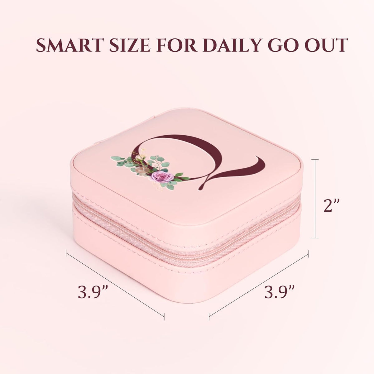 Travel Jewelry Case Small Jewelry Box Jewelry Organizer Storage Case Portable PU Leather Mini Jewelry Travel Case for Girls Womens Earring, Necklace, Rings,Bracelets
