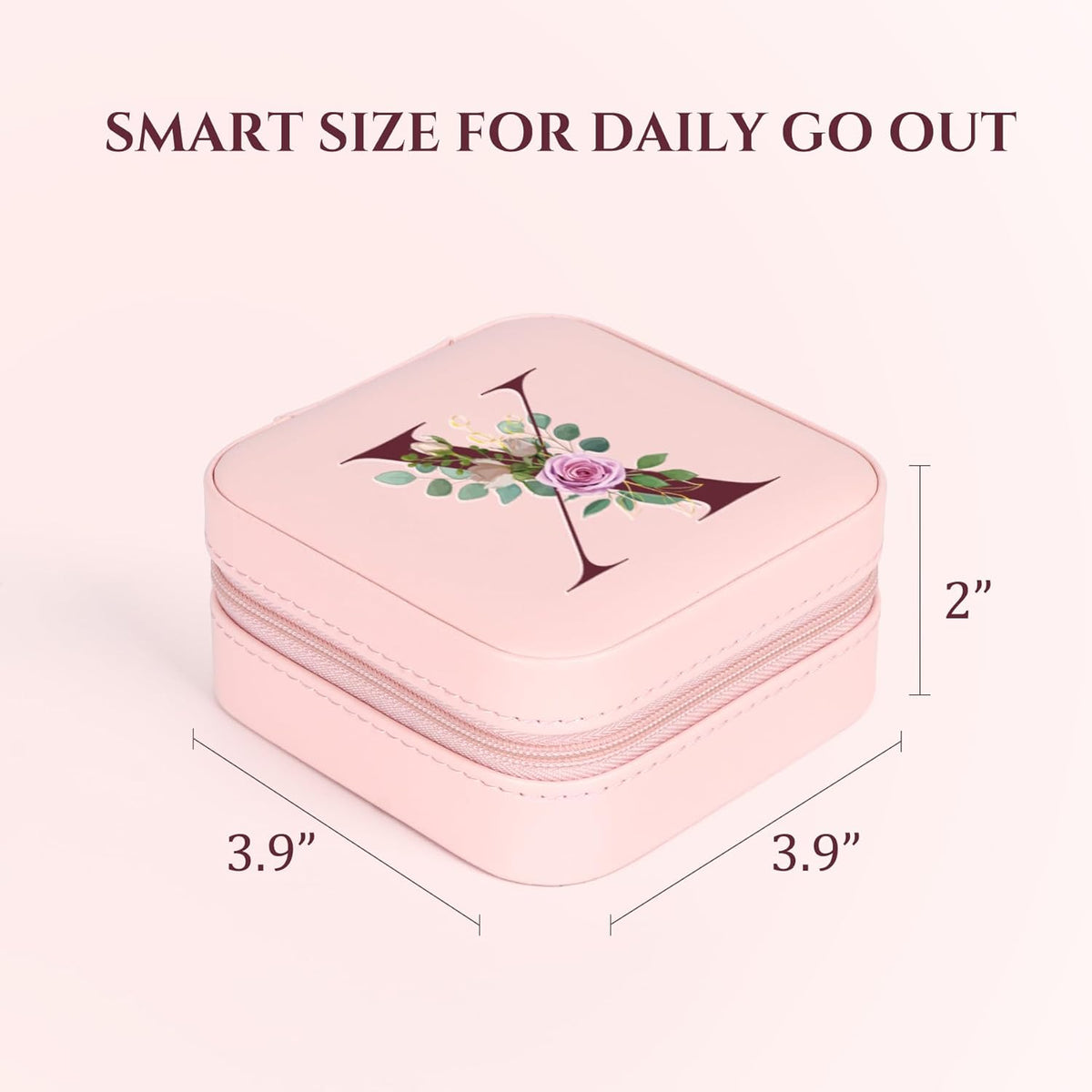 Travel Jewelry Case Small Jewelry Box Jewelry Organizer Storage Case Portable PU Leather Mini Jewelry Travel Case for Girls Womens Earring, Necklace, Rings,Bracelets