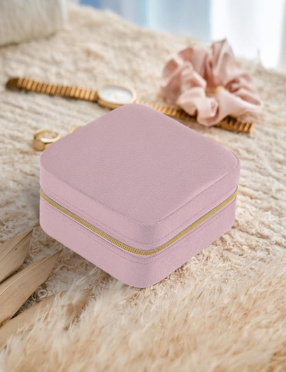 Travel Jewelry Case Small Jewelry Box Jewelry Organizer Storage Case Portable PU Leather Mini Jewelry Travel Case for Girls Womens Earring, Necklace, Rings,Bracelets