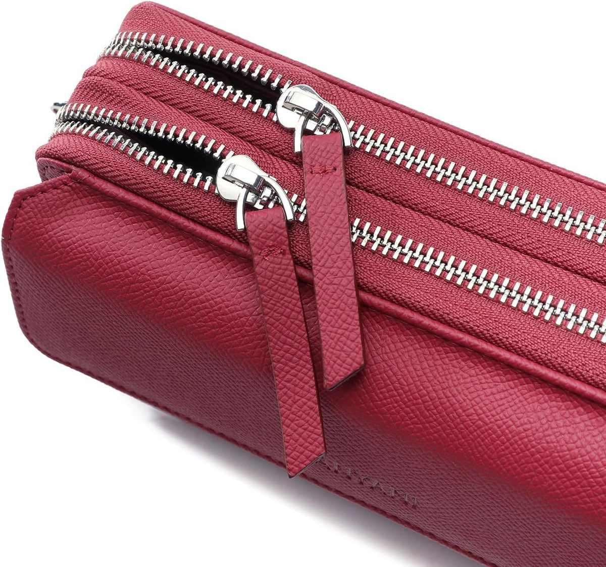 Lanyani RFID Crossbody Wallet Wristlet Purse with Phone Pocket For Women Vegan Leather - Colors B