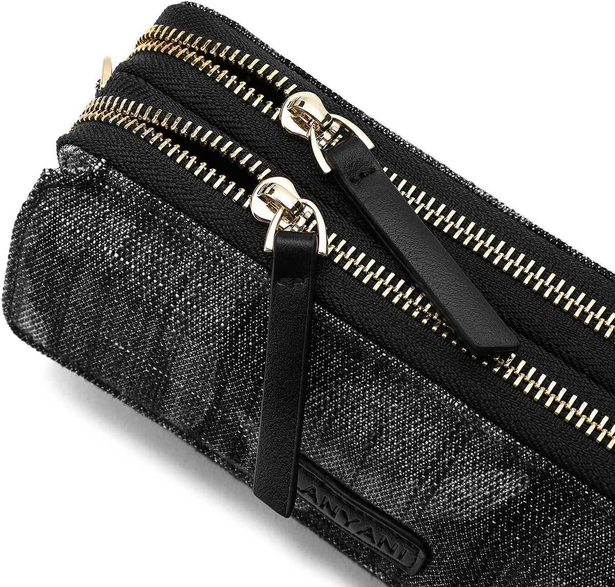 Lanyani RFID Crossbody Wallet Wristlet Purse with Phone Pocket For Women Vegan Leather - Colors B