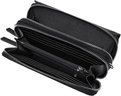 Lanyani RFID Crossbody Wallet Wristlet Purse with Phone Pocket For Women Vegan Leather - Colors B
