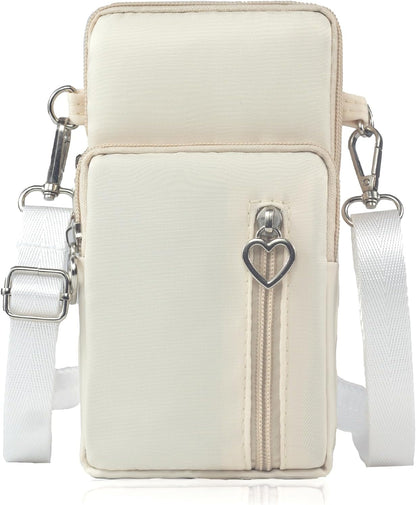 Small Crossbody Bag for Women - Mini Phone Purses with Crossbody Strap and Wallet - Nylon Arm Bag - Colors B