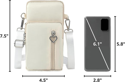 Small Crossbody Bag for Women - Mini Phone Purses with Crossbody Strap and Wallet - Nylon Arm Bag - Colors B