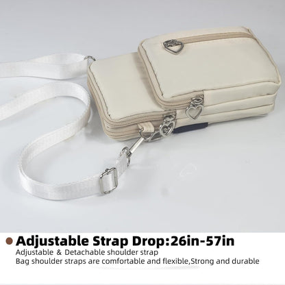 Small Crossbody Bag for Women - Mini Phone Purses with Crossbody Strap and Wallet - Nylon Arm Bag - Colors B