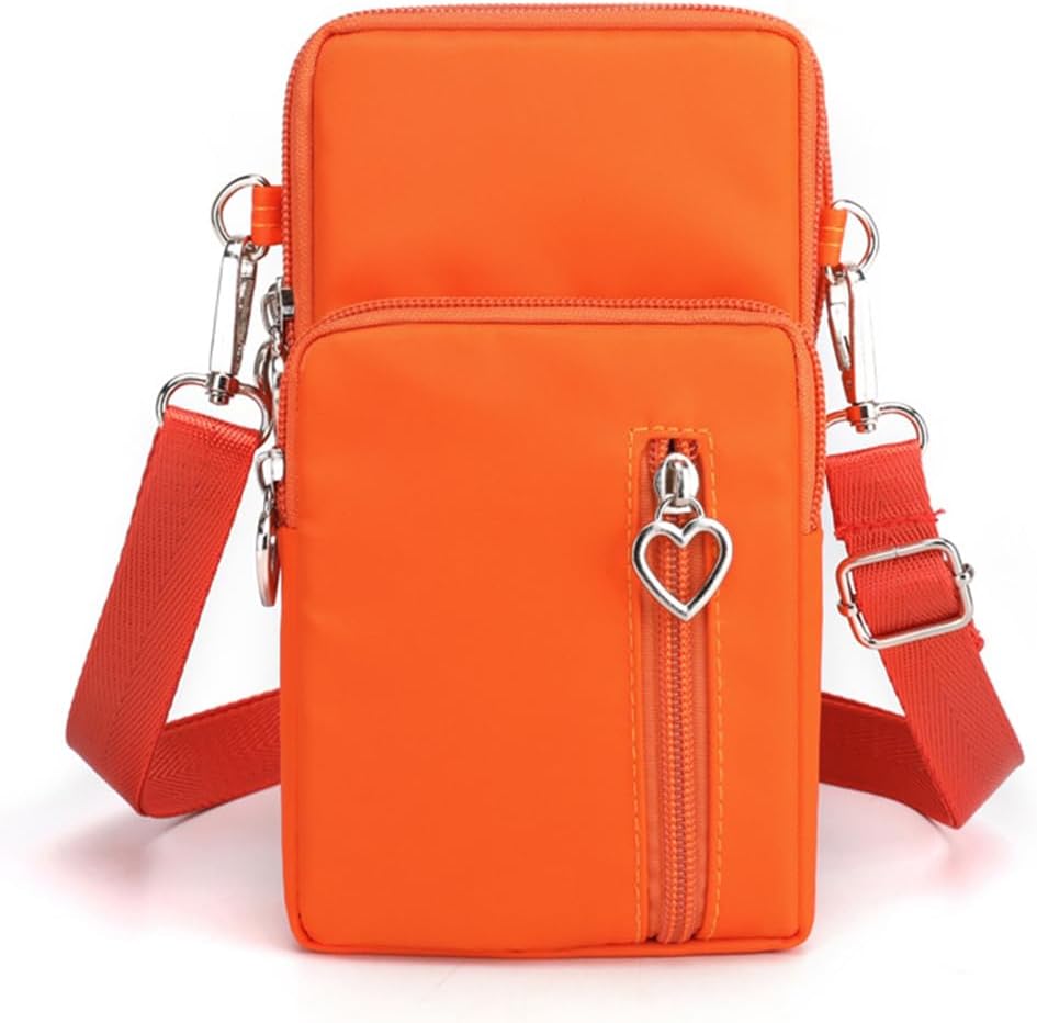 Small Crossbody Bag for Women - Mini Phone Purses with Crossbody Strap and Wallet - Nylon Arm Bag - Colors B