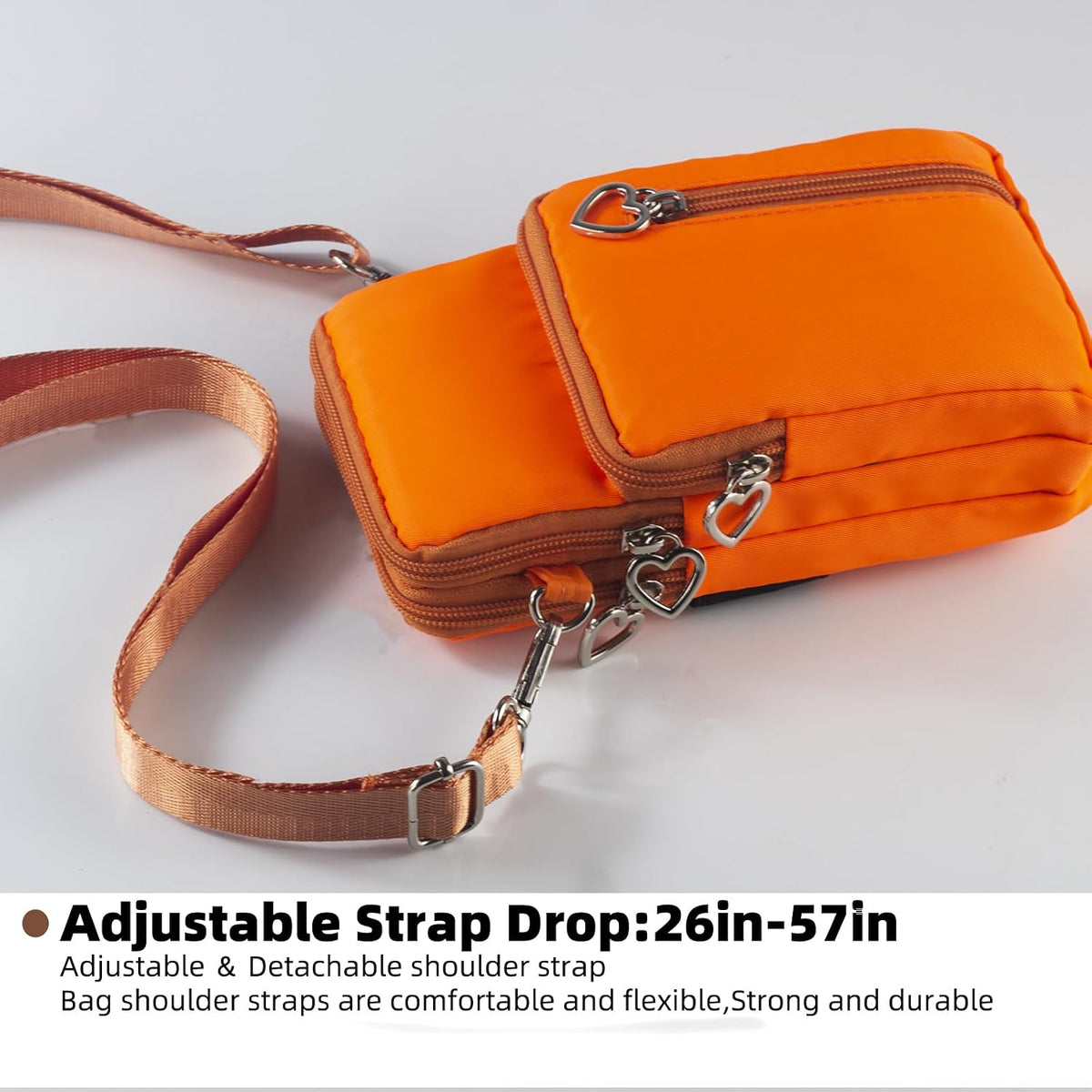 Small Crossbody Bag for Women - Mini Phone Purses with Crossbody Strap and Wallet - Nylon Arm Bag - Colors B