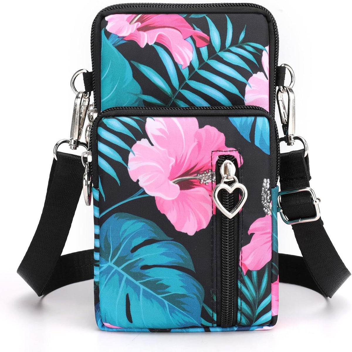 Small Crossbody Bag for Women - Mini Phone Purses with Crossbody Strap and Wallet - Nylon Arm Bag - Colors B