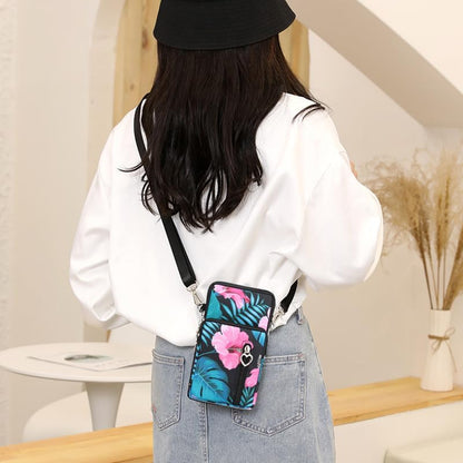 Small Crossbody Bag for Women - Mini Phone Purses with Crossbody Strap and Wallet - Nylon Arm Bag - Colors B