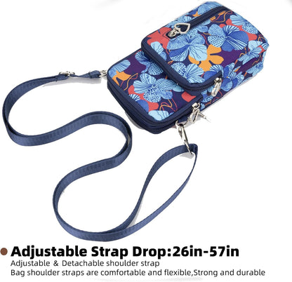 Small Crossbody Bag for Women - Mini Phone Purses with Crossbody Strap and Wallet - Nylon Arm Bag - Colors B