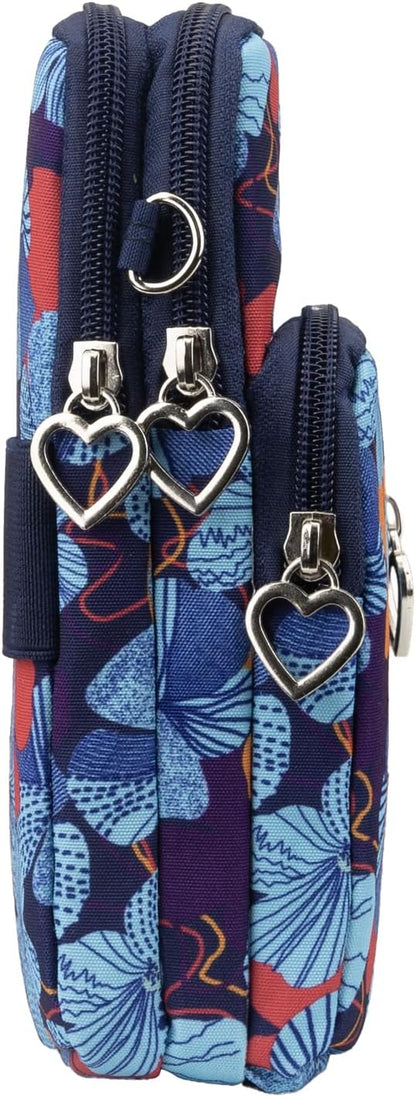 Small Crossbody Bag for Women - Mini Phone Purses with Crossbody Strap and Wallet - Nylon Arm Bag - Colors B