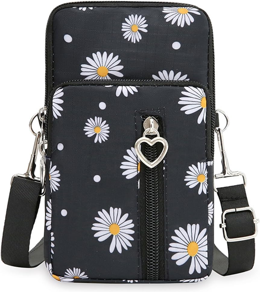 Small Crossbody Bag for Women - Mini Phone Purses with Crossbody Strap and Wallet - Nylon Arm Bag - Colors B
