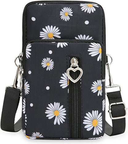Small Crossbody Bag for Women - Mini Phone Purses with Crossbody Strap and Wallet - Nylon Arm Bag - Colors B