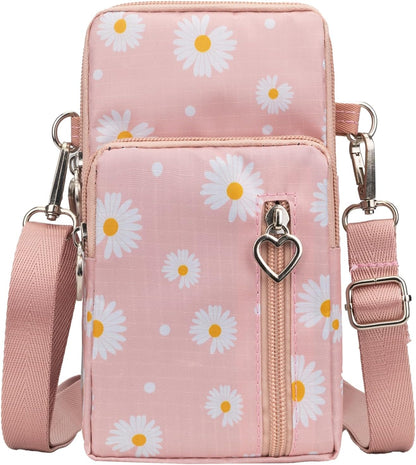 Small Crossbody Bag for Women - Mini Phone Purses with Crossbody Strap and Wallet - Nylon Arm Bag - Colors B