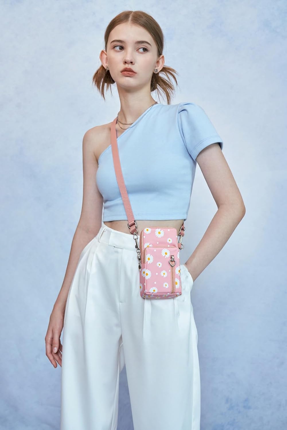 Small Crossbody Bag for Women - Mini Phone Purses with Crossbody Strap and Wallet - Nylon Arm Bag - Colors B