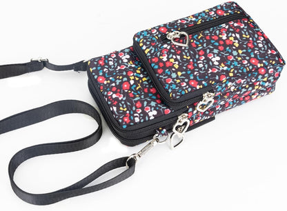 Small Crossbody Bag for Women - Mini Phone Purses with Crossbody Strap and Wallet - Nylon Arm Bag - Colors B