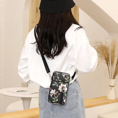 Small Crossbody Bag for Women - Mini Phone Purses with Crossbody Strap and Wallet - Nylon Arm Bag - Colors B