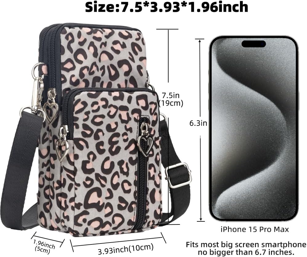 Small Crossbody Bag for Women - Mini Phone Purses with Crossbody Strap and Wallet - Nylon Arm Bag - Colors B