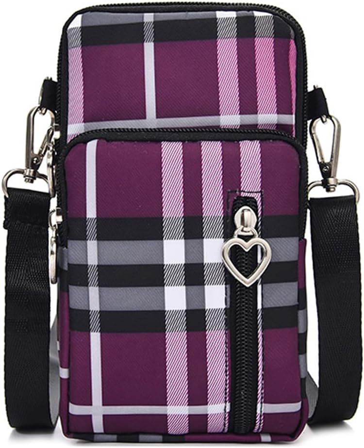 Small Crossbody Bag for Women - Mini Phone Purses with Crossbody Strap and Wallet - Nylon Arm Bag - Colors B