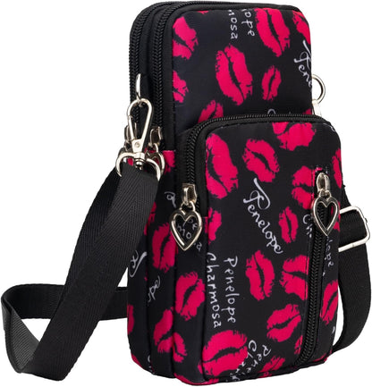 Small Crossbody Bag for Women - Mini Phone Purses with Crossbody Strap and Wallet - Nylon Arm Bag - Colors B