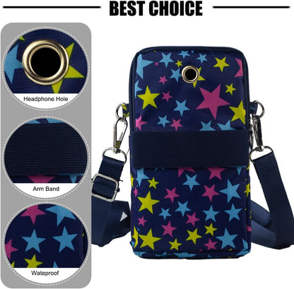 Small Crossbody Bag for Women - Mini Phone Purses with Crossbody Strap and Wallet - Nylon Arm Bag - Colors B