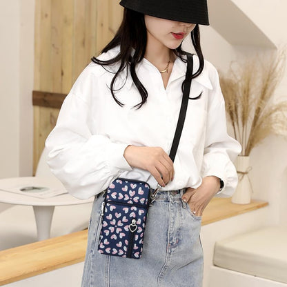 Small Crossbody Bag for Women - Mini Phone Purses with Crossbody Strap and Wallet - Nylon Arm Bag - Colors B
