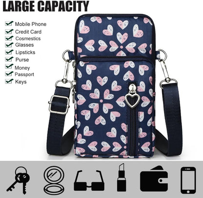Small Crossbody Bag for Women - Mini Phone Purses with Crossbody Strap and Wallet - Nylon Arm Bag - Colors B