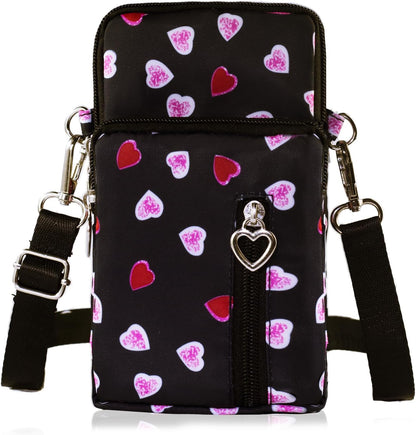Small Crossbody Bag for Women - Mini Phone Purses with Crossbody Strap and Wallet - Nylon Arm Bag - Colors B