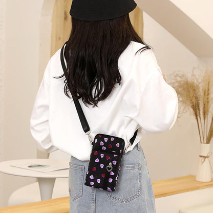 Small Crossbody Bag for Women - Mini Phone Purses with Crossbody Strap and Wallet - Nylon Arm Bag - Colors B