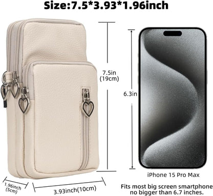 Small Crossbody Bag for Women - Mini Phone Purses with Crossbody Strap and Wallet - Nylon Arm Bag - Colors B