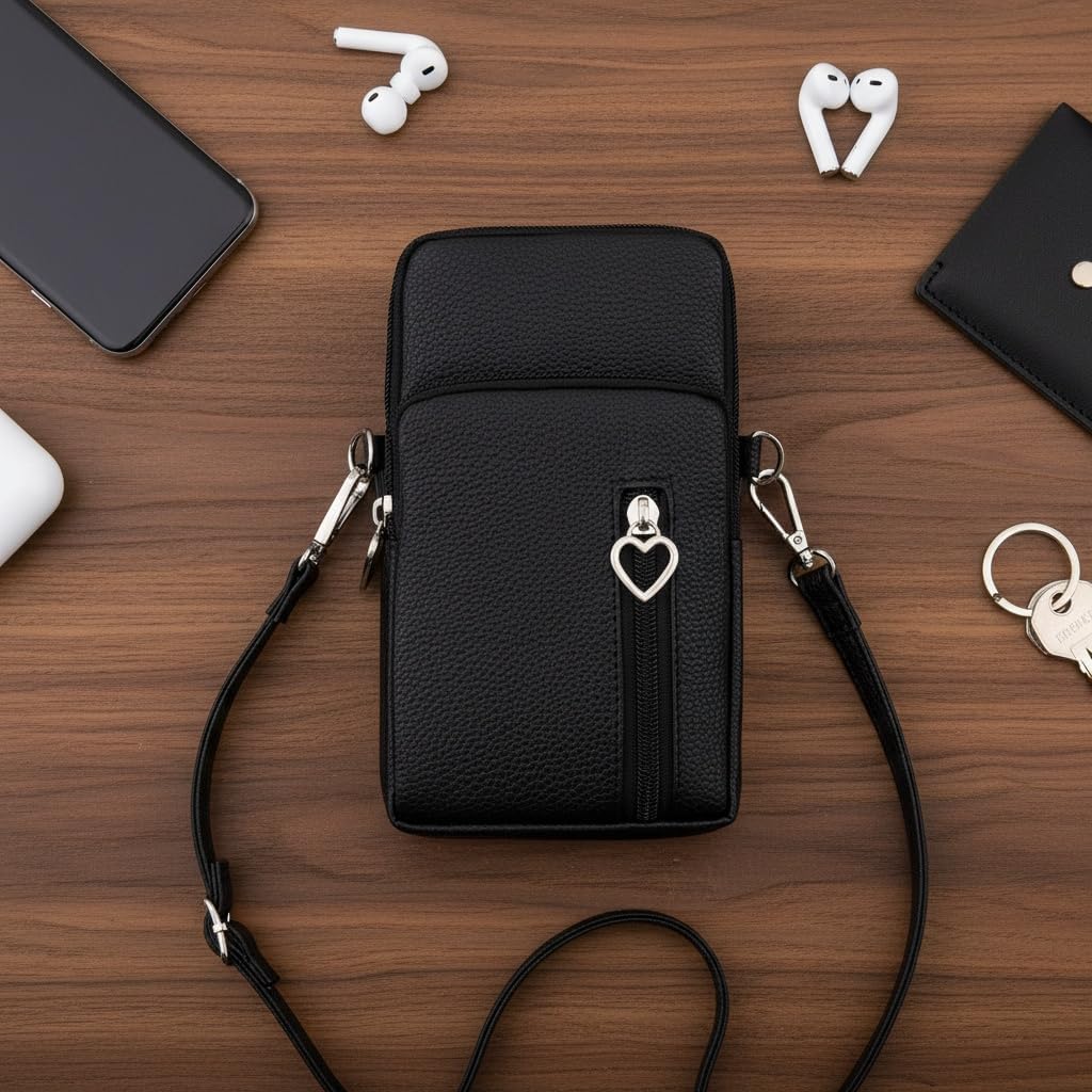 Small Crossbody Bag for Women - Mini Phone Purses with Crossbody Strap and Wallet - Nylon Arm Bag - Colors B