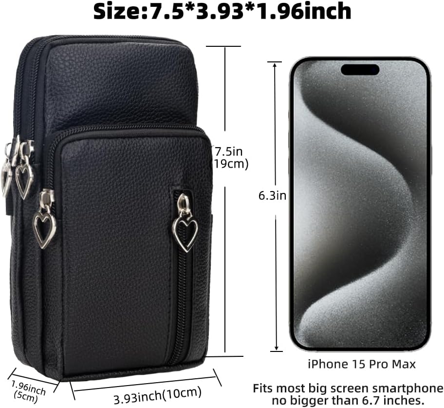 Small Crossbody Bag for Women - Mini Phone Purses with Crossbody Strap and Wallet - Nylon Arm Bag - Colors B