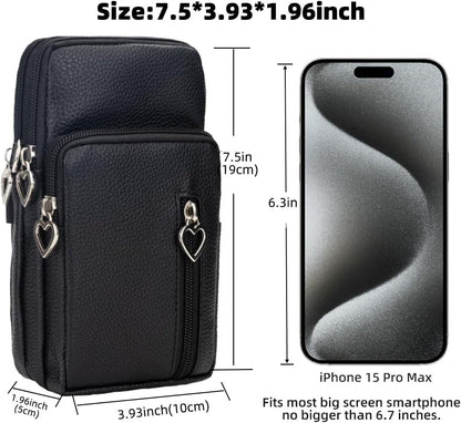 Small Crossbody Bag for Women - Mini Phone Purses with Crossbody Strap and Wallet - Nylon Arm Bag - Colors B