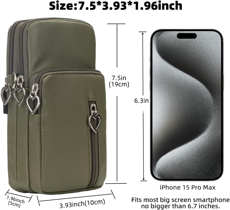 Small Crossbody Bag for Women - Mini Phone Purses with Crossbody Strap and Wallet - Nylon Arm Bag - Colors B