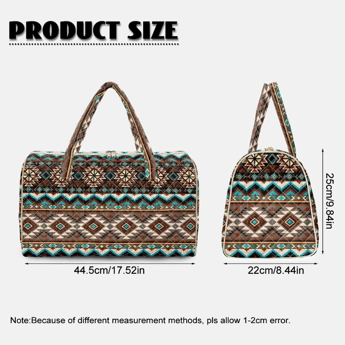 Blue Flower Travel Bags for Women, Quilted Duffel Bag Carry On Garment Duffel Bag Large Size Duffle Tote Bags Toiletry Pouch with Zipper Pockets