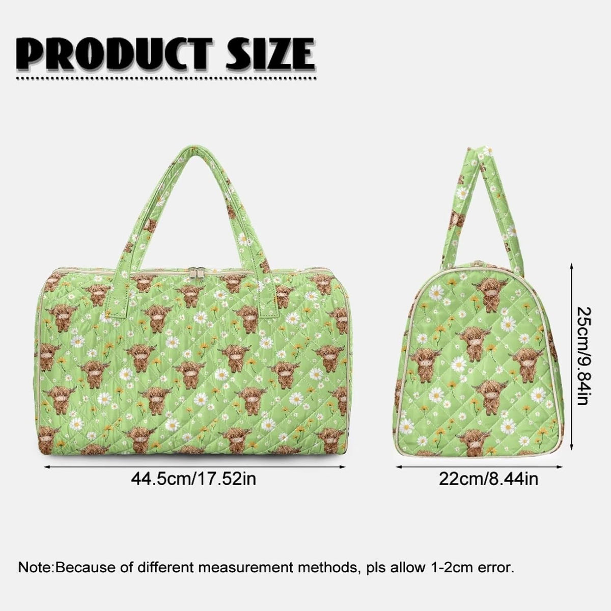 Blue Flower Travel Bags for Women, Quilted Duffel Bag Carry On Garment Duffel Bag Large Size Duffle Tote Bags Toiletry Pouch with Zipper Pockets