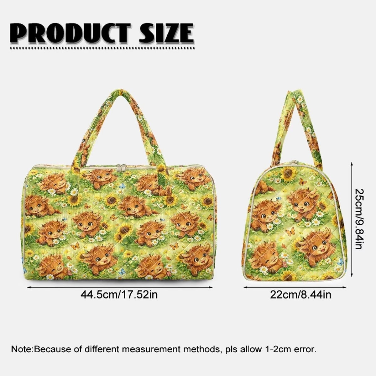Blue Flower Travel Bags for Women, Quilted Duffel Bag Carry On Garment Duffel Bag Large Size Duffle Tote Bags Toiletry Pouch with Zipper Pockets
