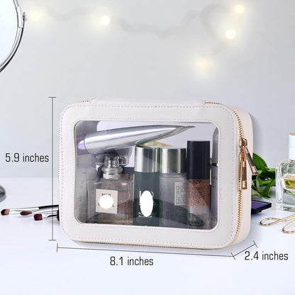 Small Clear Toiletry Bag Cosmetic Bag Makeup Bag Set with Zipper for Purse,Waterproof Travel Toiletry Bag Makeup Bag Organizer Case for Women Car Organizer