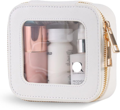 Small Clear Toiletry Bag Cosmetic Bag Makeup Bag Set with Zipper for Purse,Waterproof Travel Toiletry Bag Makeup Bag Organizer Case for Women Car Organizer