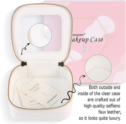 Small Clear Toiletry Bag Cosmetic Bag Makeup Bag Set with Zipper for Purse,Waterproof Travel Toiletry Bag Makeup Bag Organizer Case for Women Car Organizer
