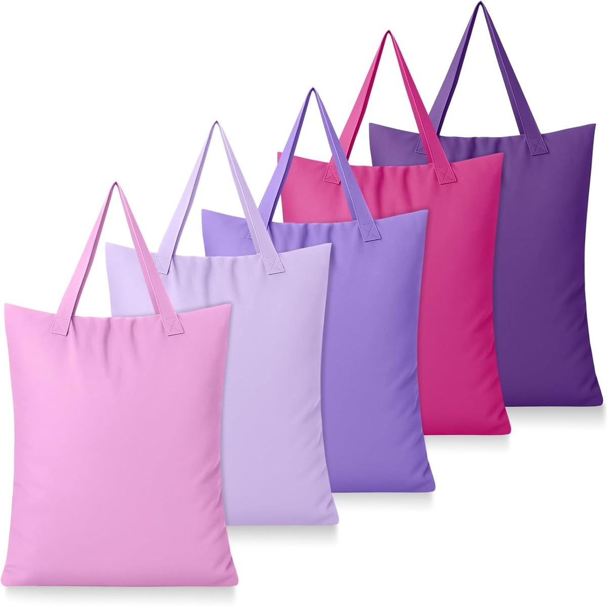 5 Pcs Travel Laundry Bags with Handle 18 x 23 Inch Waterproof Washable Dirty Clothes Bags for Wet Dry Gym Workout Swimming Pool Swimsuit Yoga Laundry College Dorm(Pink,Purple)
