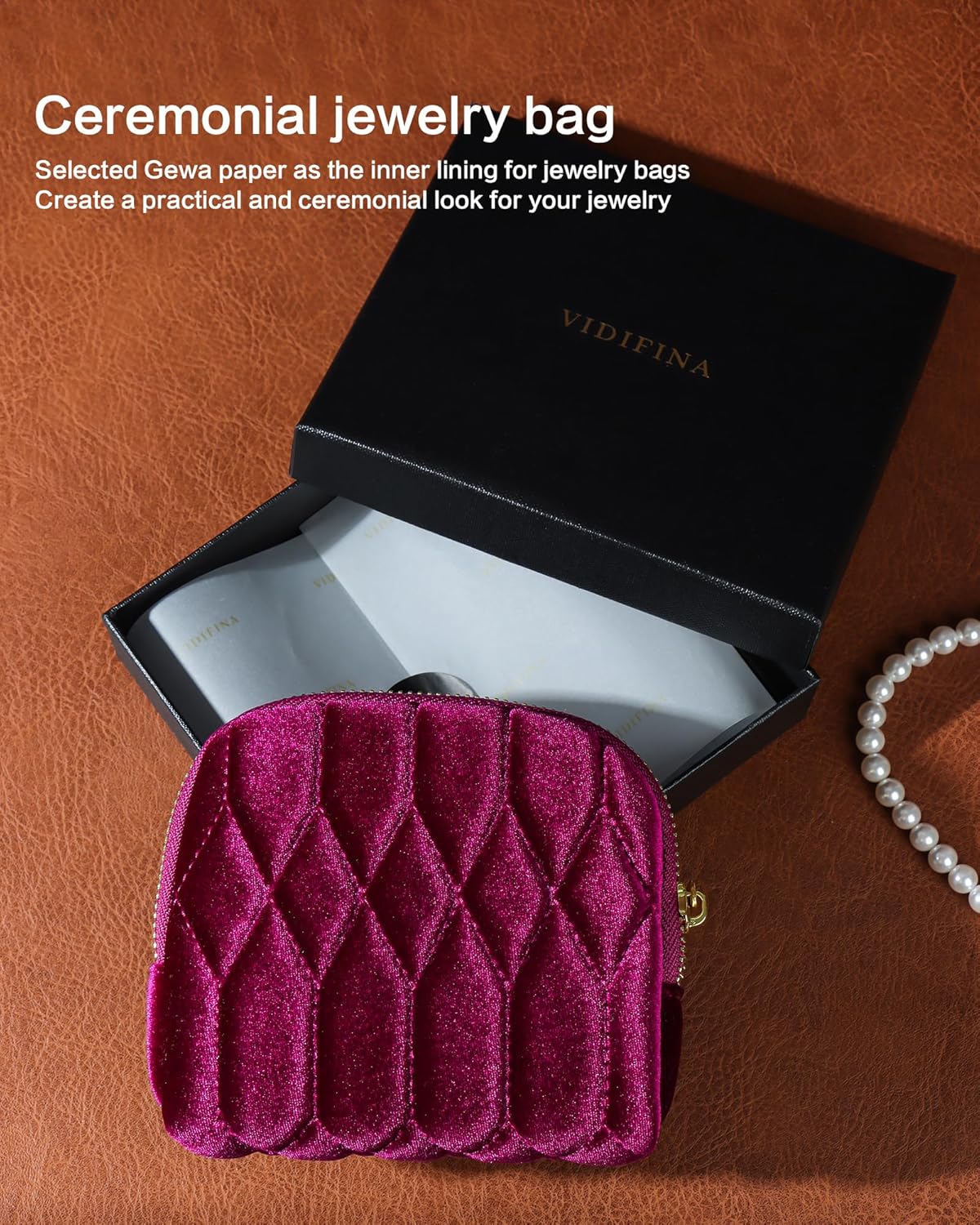 Travel Jewelry Case,Mini Travel Jewelry Bag with Zipper,5-Layer Velvet Organizer Pouch for Bracelet Rings Earrings - Diamond Stitched Velvet Teal Blue