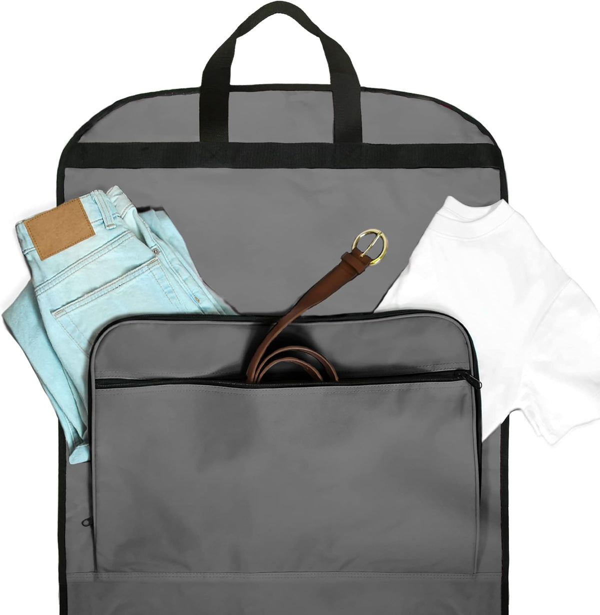 60" Foldable Garment Bag Suits Cover Dresses w Front Pocket