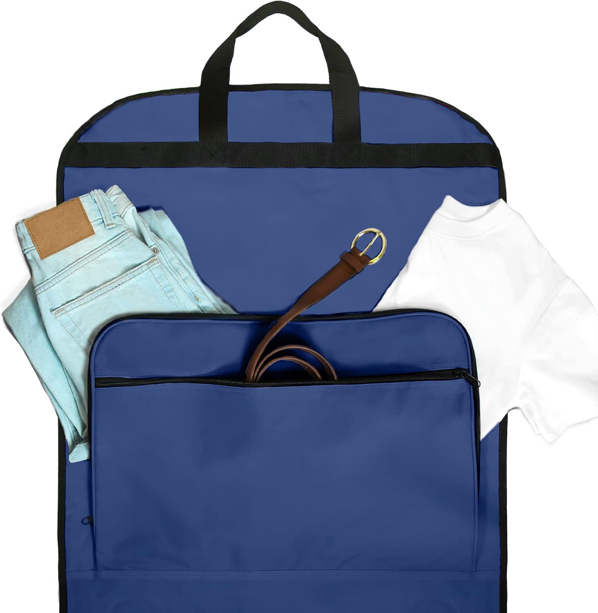 60" Foldable Garment Bag Suits Cover Dresses w Front Pocket