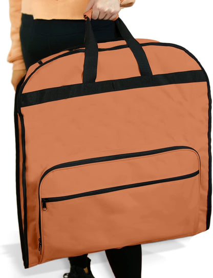 60" Foldable Garment Bag Suits Cover Dresses w Front Pocket