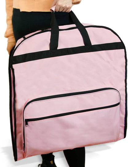 60" Foldable Garment Bag Suits Cover Dresses w Front Pocket