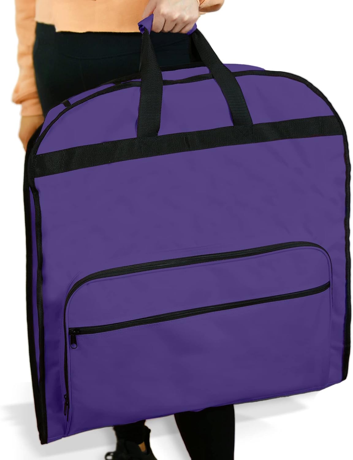 60" Foldable Garment Bag Suits Cover Dresses w Front Pocket